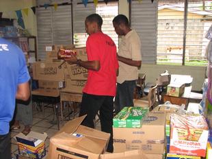 Image #10 - Hurricane Tomas Relief Effort (Packing the goods)